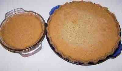 Pour into the pie crust