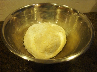 Dough in ball stage